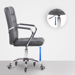 Bürostuhl Terni Kunstleder - grau
