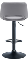 2er Set Barhocker Camden Kunstleder schwarz - grau