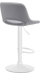 2er Set Barhocker Camden Kunstleder wei� - grau