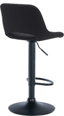 2er Set Barhocker Camden Stoff schwarz - schwarz