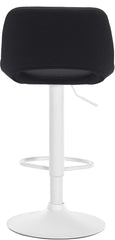 2er Set Barhocker Camden Stoff wei� - schwarz