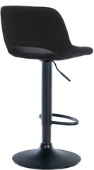 2er Set Barhocker Camden Samt schwarz - schwarz
