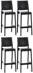 4er Set Barhocker Maya - schwarz