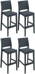 4er Set Barhocker Jamaica - dunkelgrau