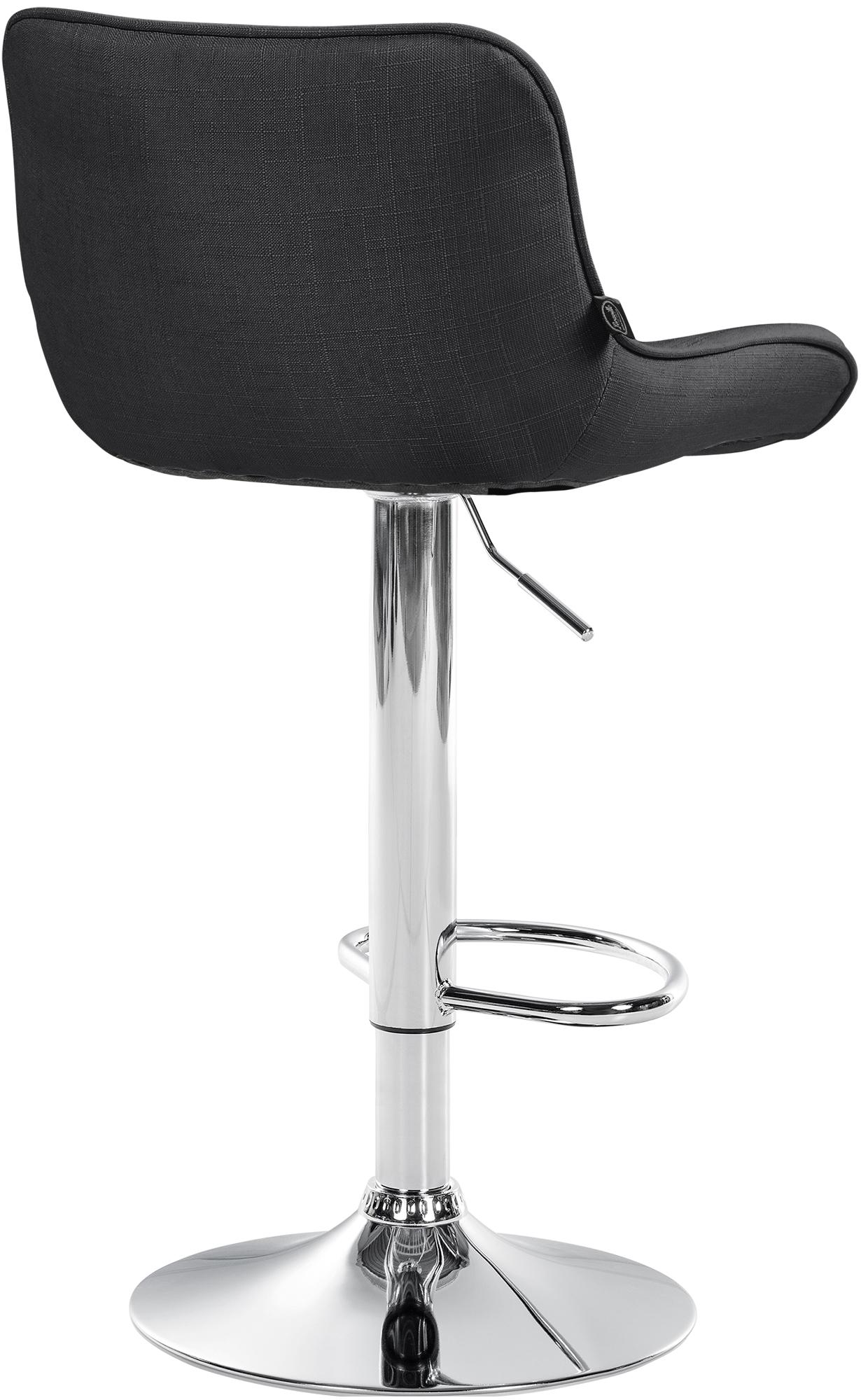 Set di 2 sgabelli da bar regolabili in tessuto grigio scuro, design moderno e funzionale per interni eleganti.