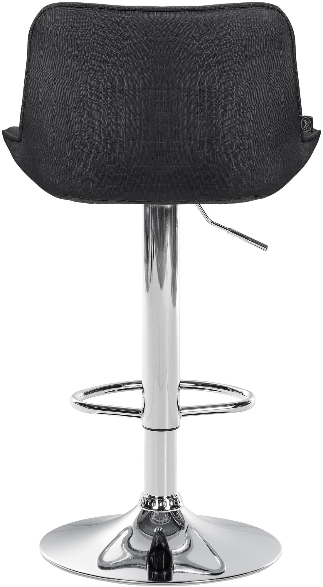 Set di 2 sgabelli da bar regolabili in tessuto grigio scuro, design moderno e funzionale per interni eleganti.