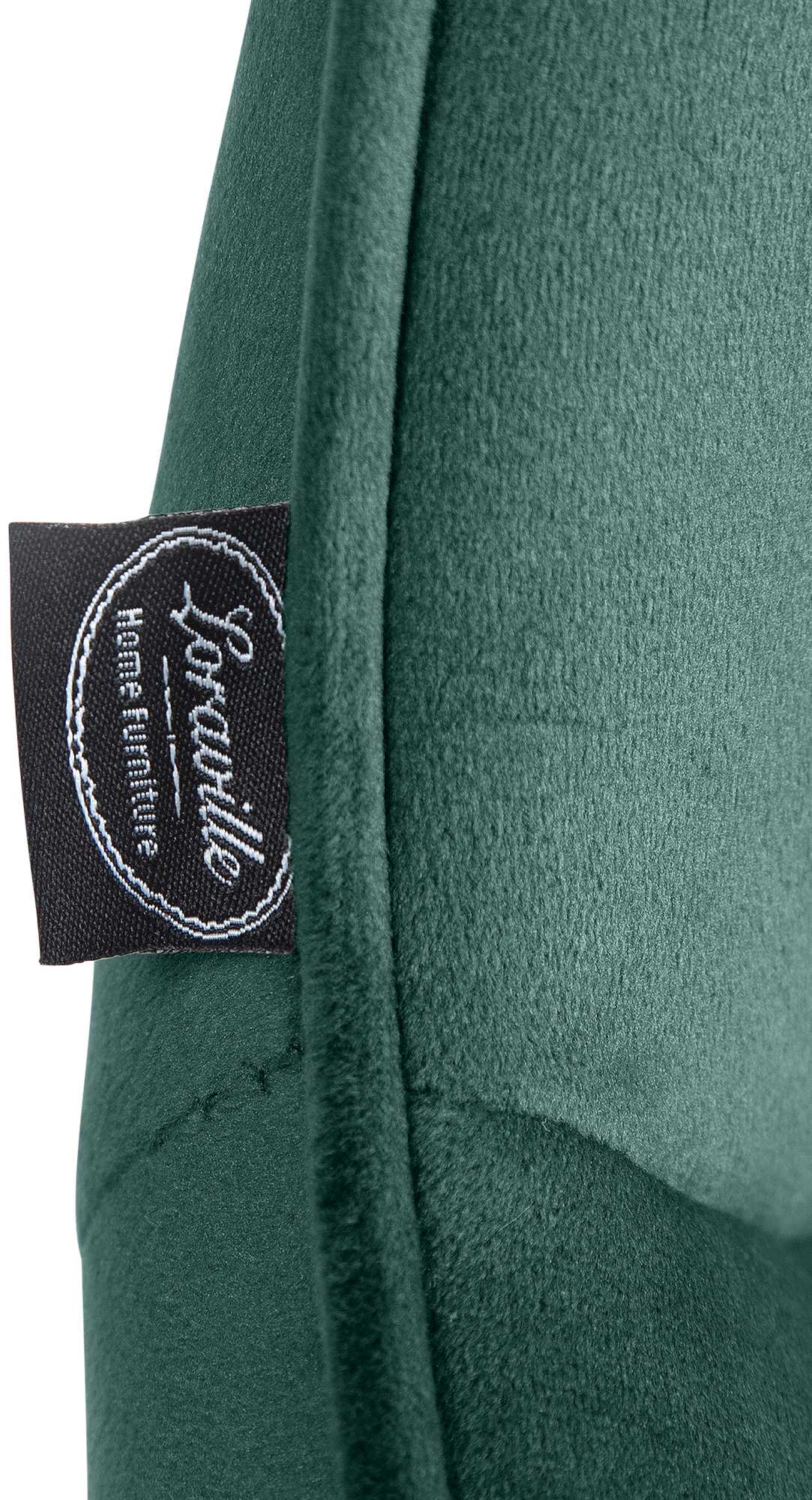 Set di 2 sgabelli da bar Vonore in velluto nero e verde, design moderno e regolabile in altezza per un comfort elegante.