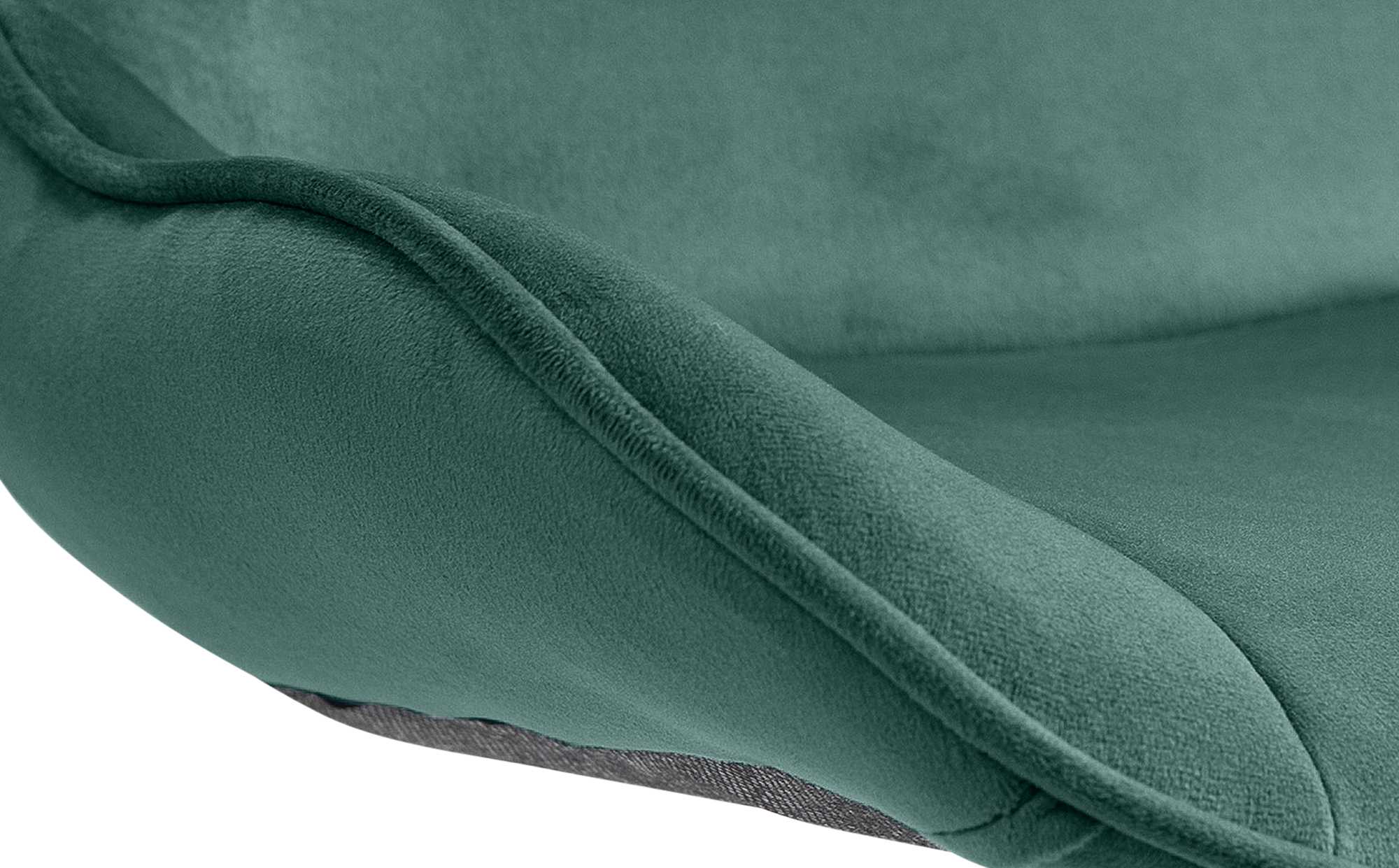 Set di 2 sgabelli da bar Vonore in velluto bianco e verde, regolabili in altezza, design moderno e funzionale.