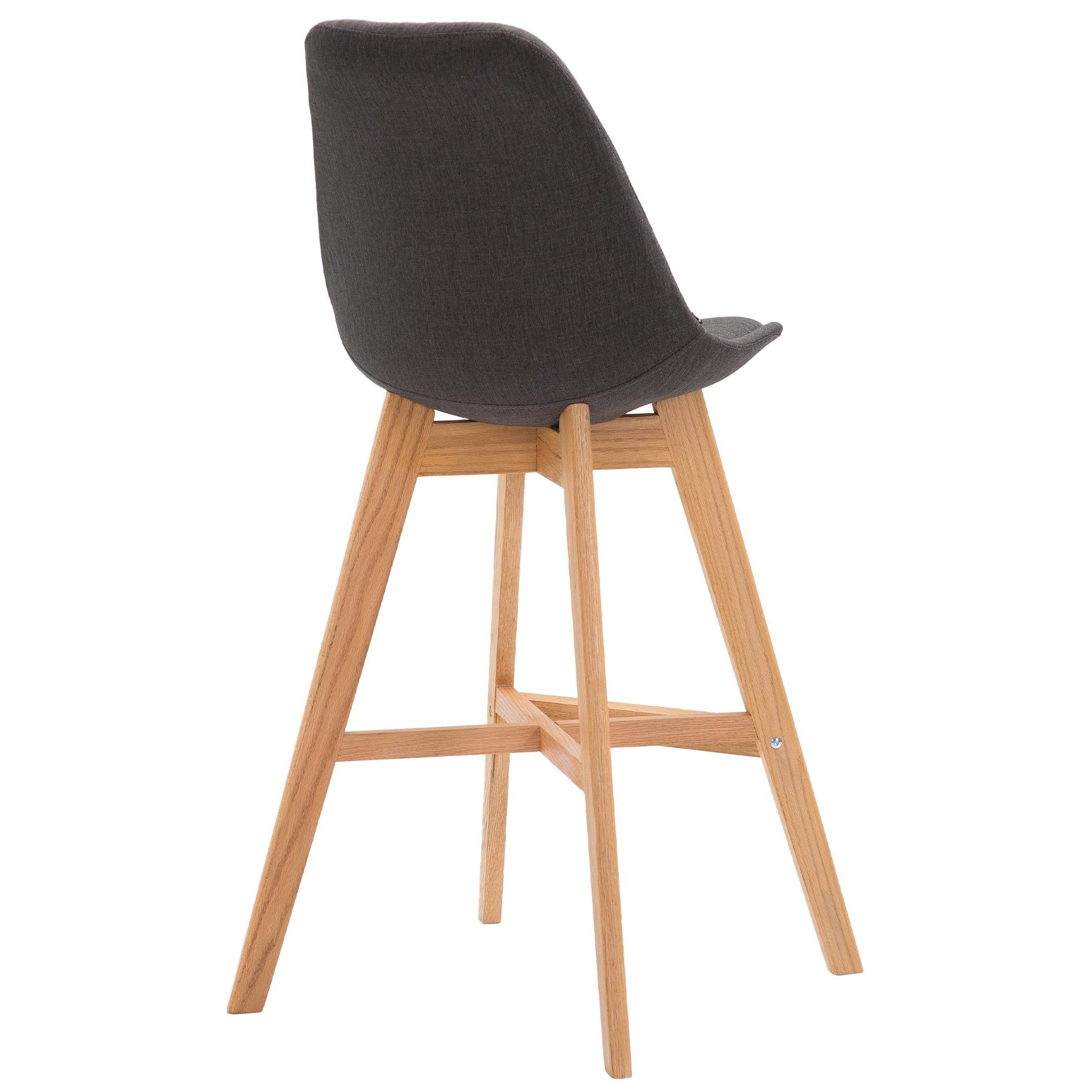 Barhocker Cannes Stoff Natura - dunkelgrau - InfinityMarket