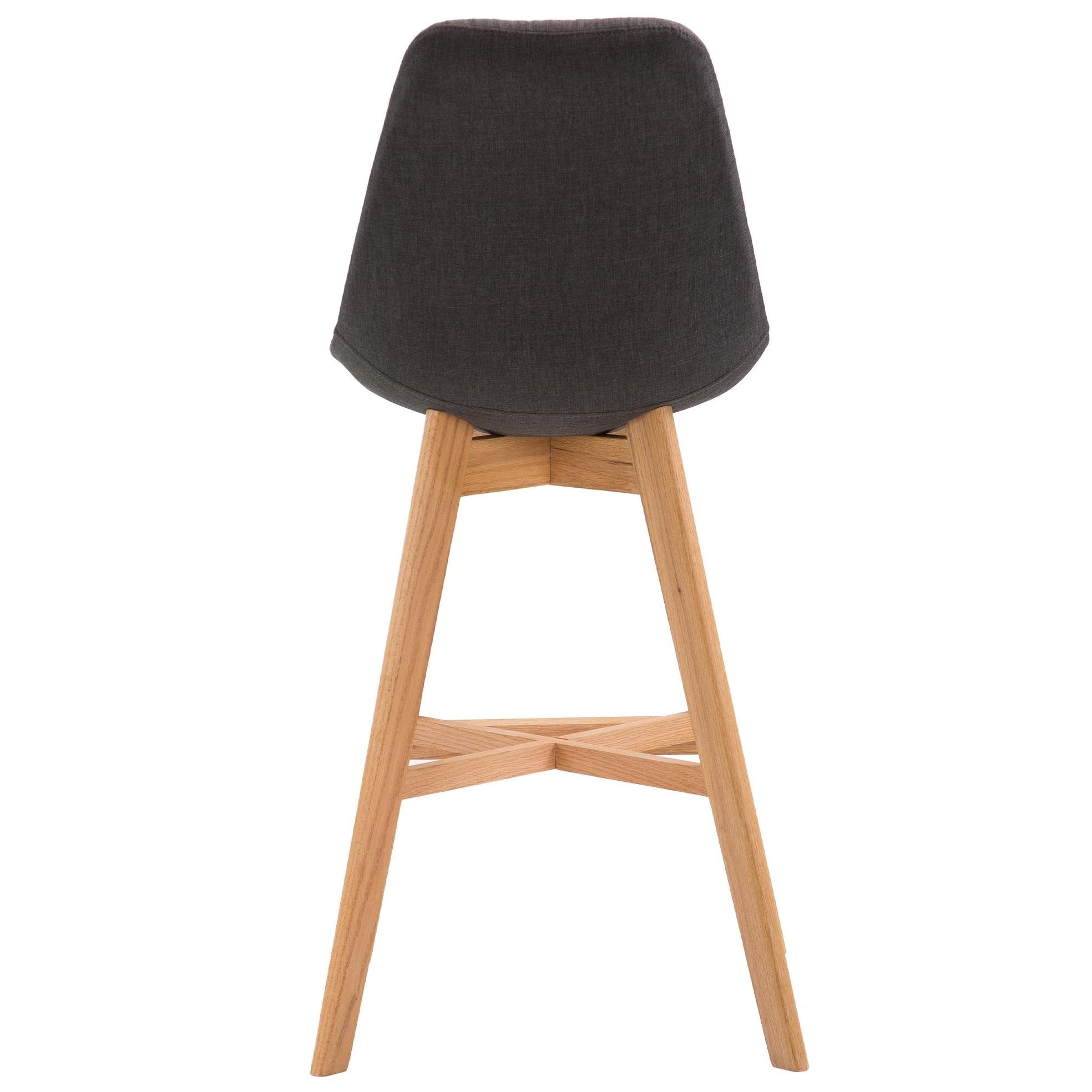 Barhocker Cannes Stoff Natura - dunkelgrau - InfinityMarket