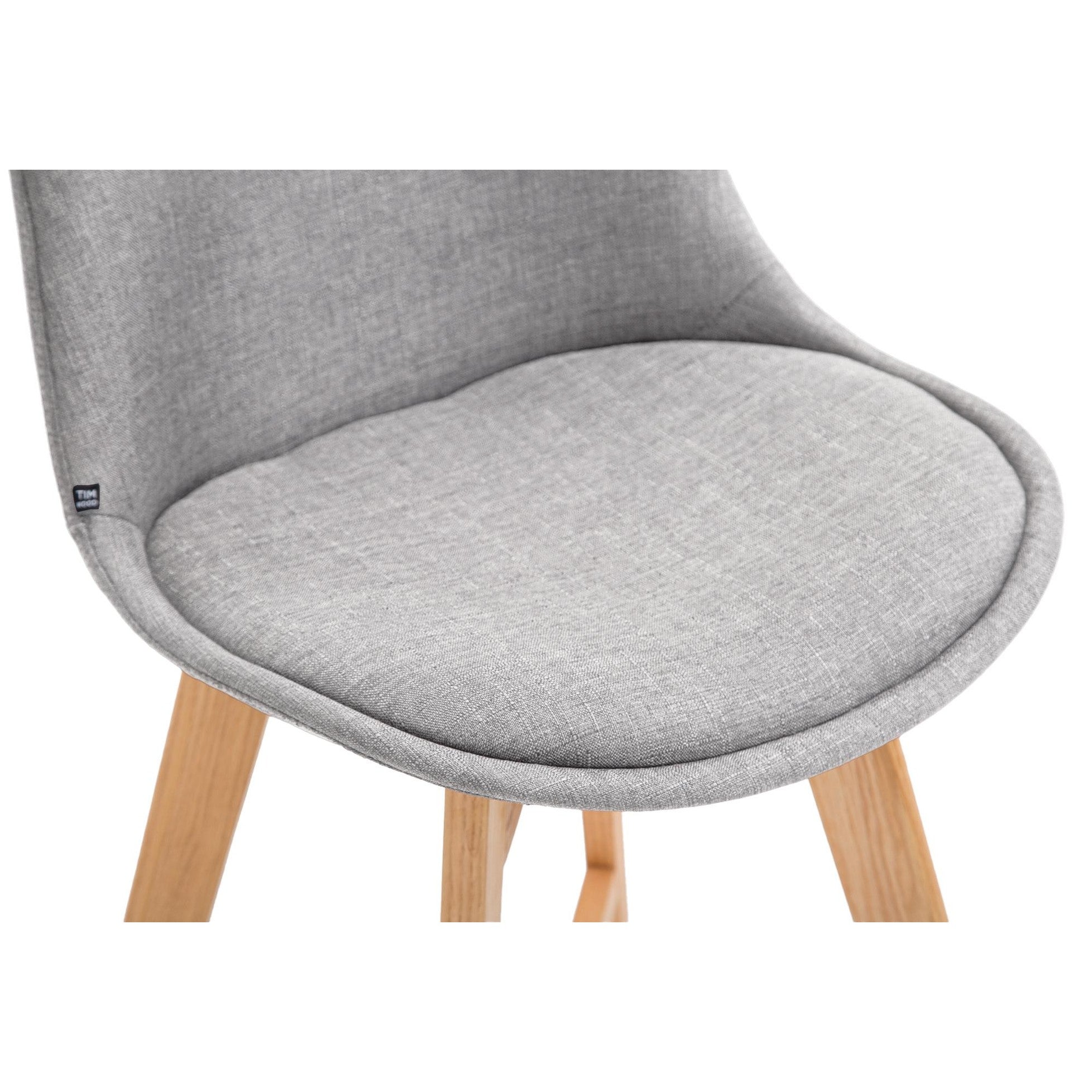 Barhocker Cannes Stoff Natura - grau - InfinityMarket