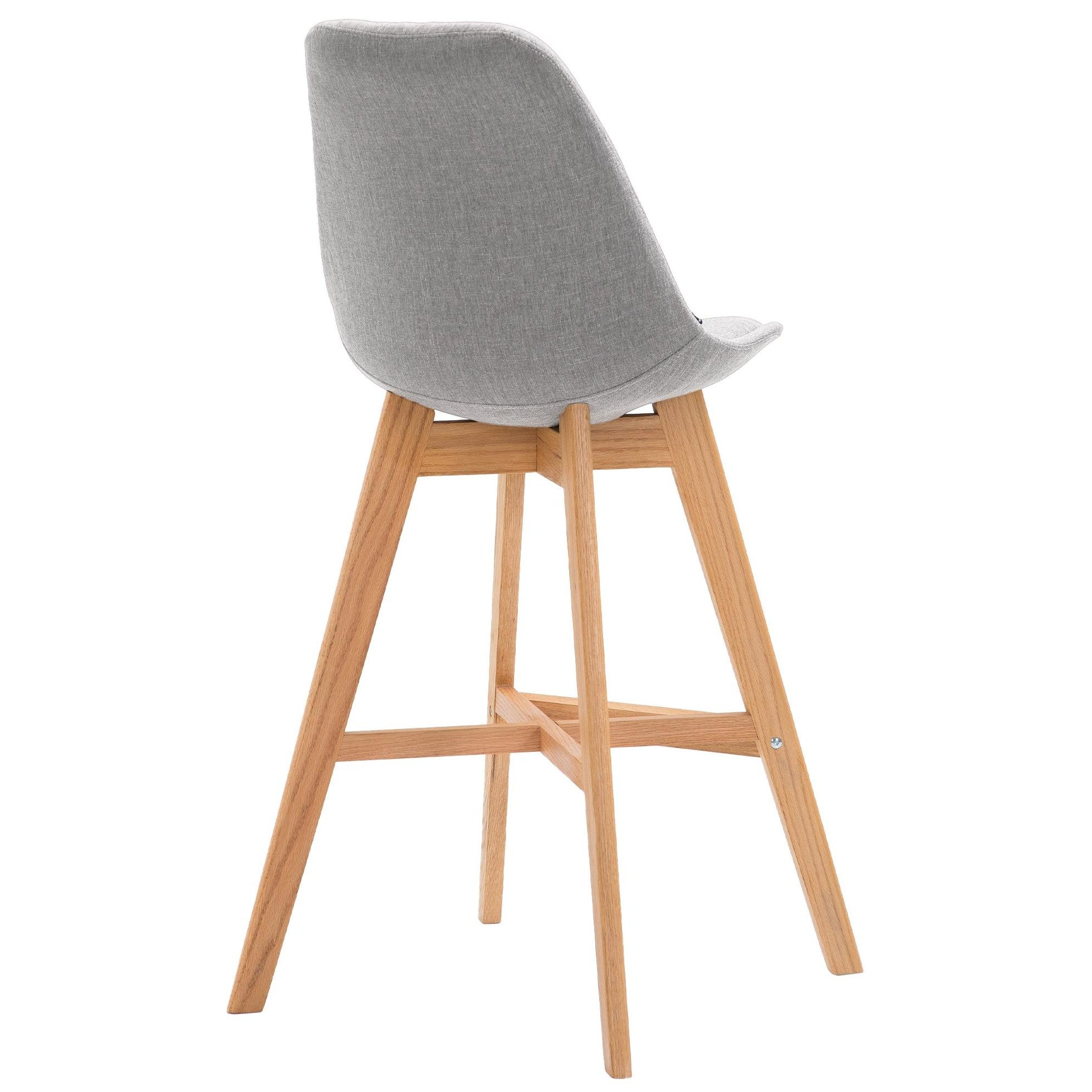 Barhocker Cannes Stoff Natura - grau - InfinityMarket