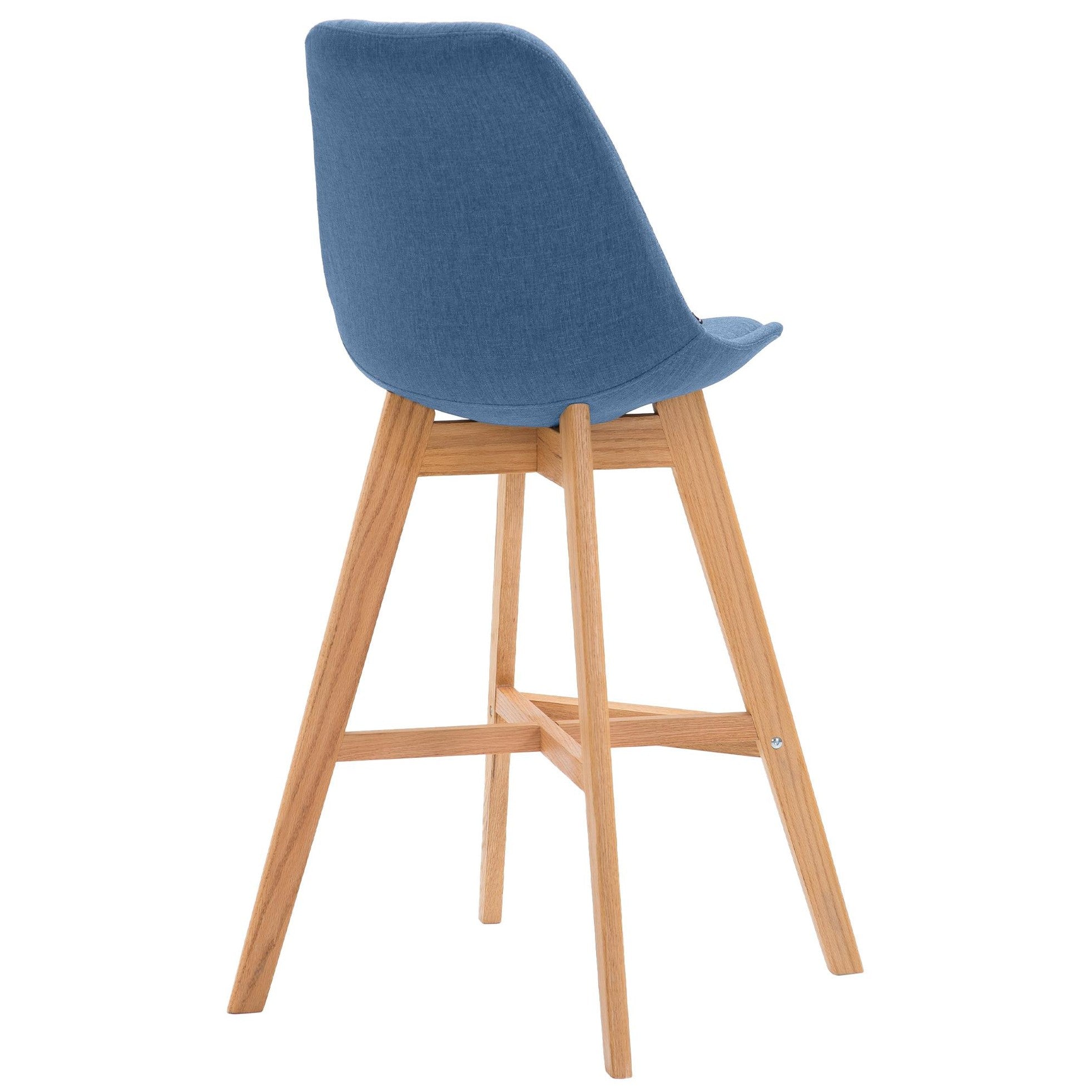 Barhocker Cannes Stoff Natura - blau - InfinityMarket