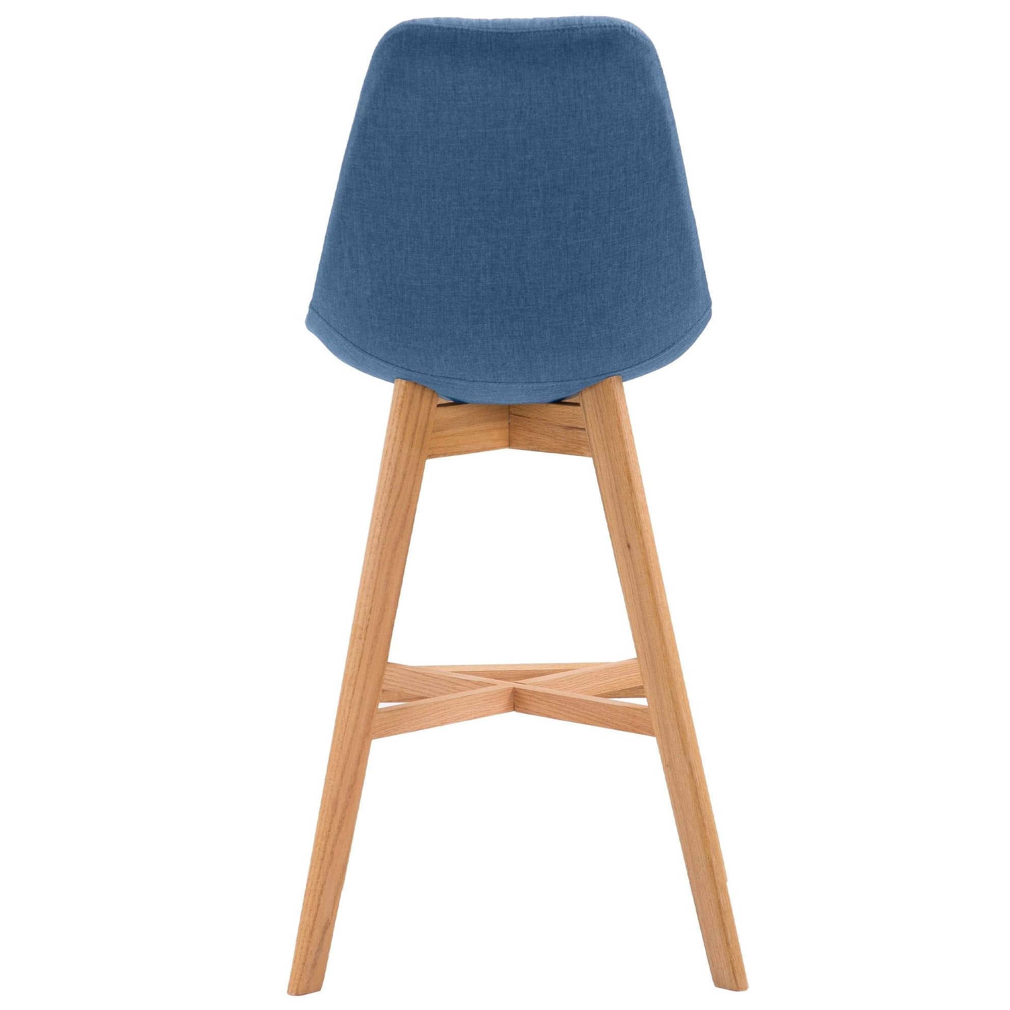 Barhocker Cannes Stoff Natura - blau - InfinityMarket