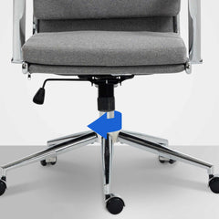 Bürostuhl Cleveland Stoff - grau