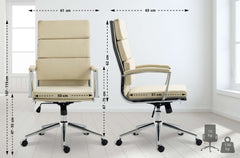 Bürostuhl Cleveland Stoff - creme