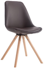 Besucherstuhl Laval Natura Rund - braun