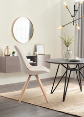 Besucherstuhl Laval Natura Rund - creme