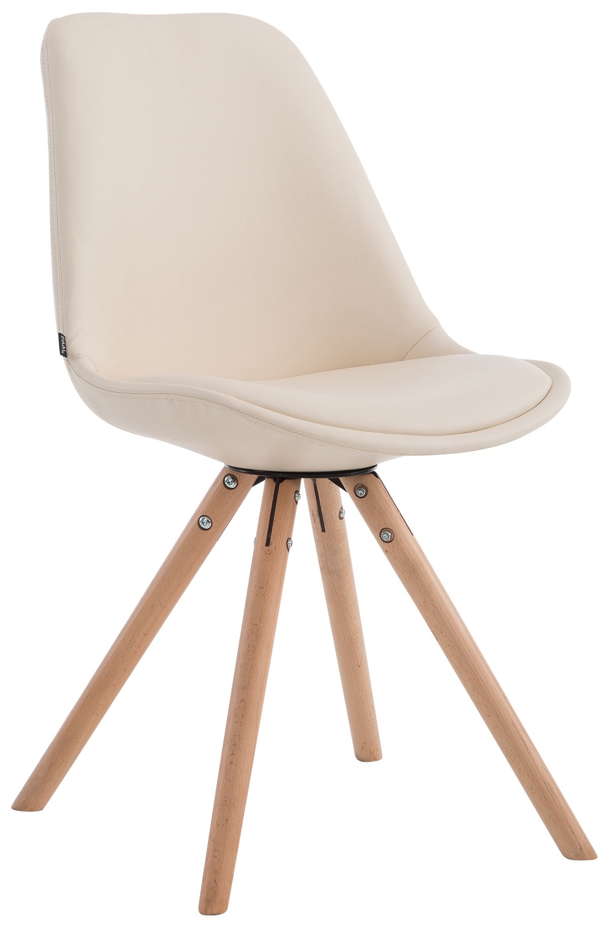 Besucherstuhl Laval Natura Rund - creme