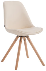 Besucherstuhl Laval Natura Rund - creme