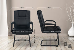 2er Set St�hle Attila - schwarz/schwarz