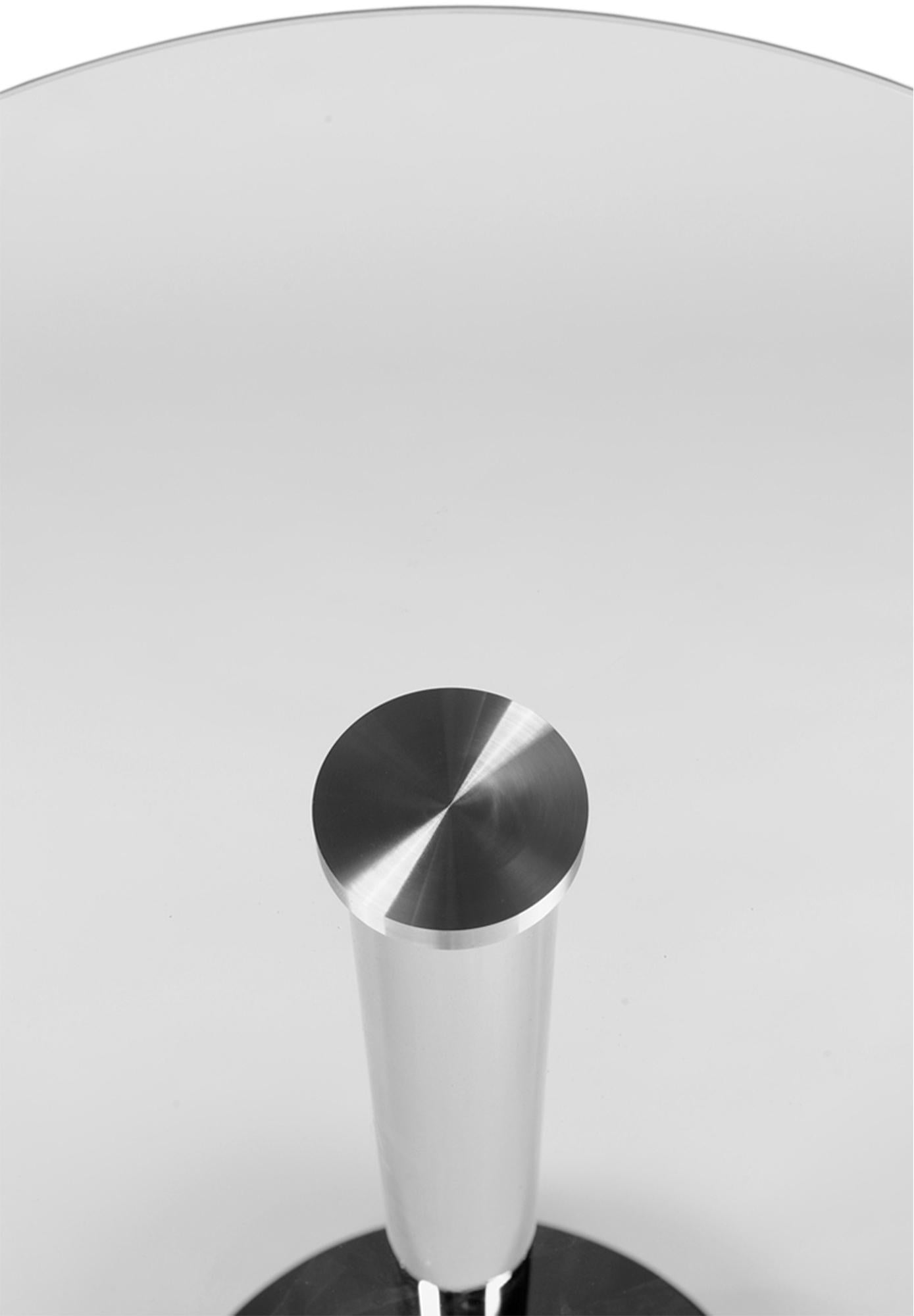 Glastisch rund 105 cm - klarglas - InfinityMarket