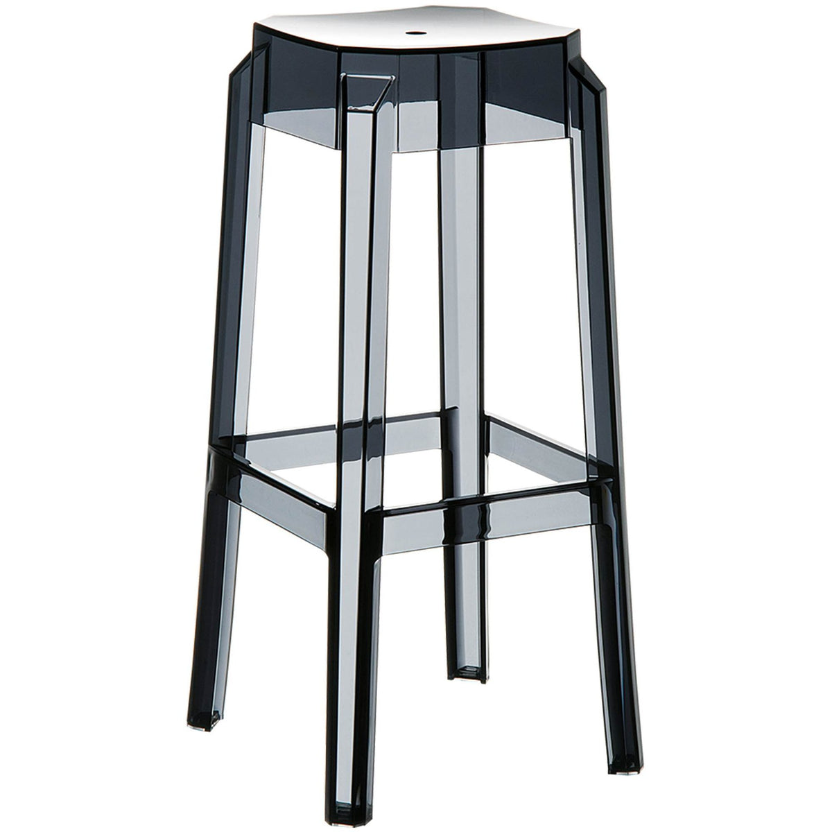 Barhocker Fox, transparent - schwarz - InfinityMarket
