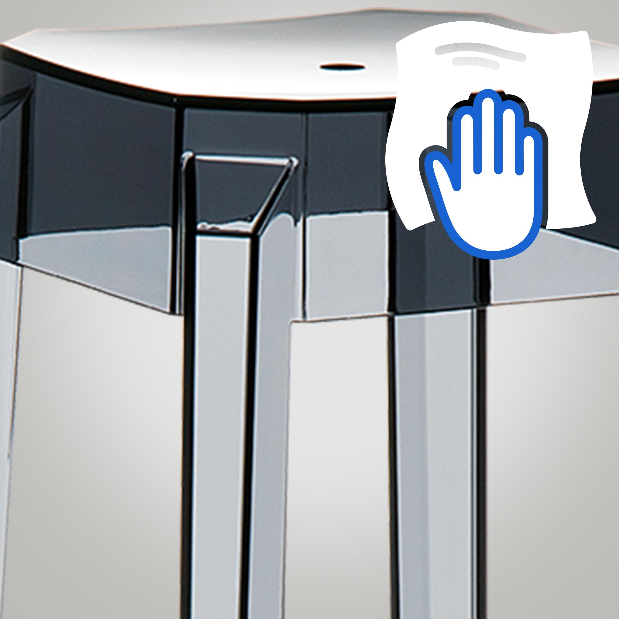 Barhocker Fox, transparent - schwarz - InfinityMarket