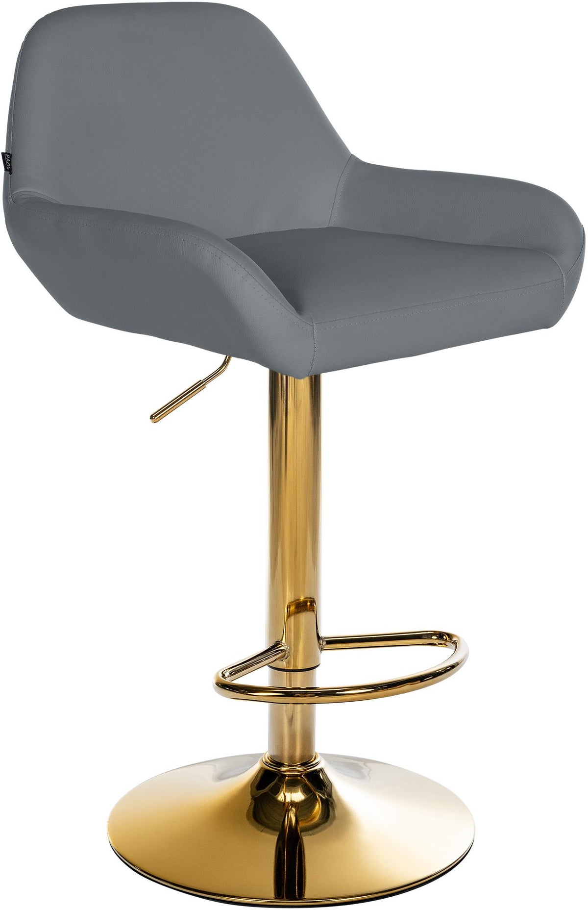 Barhocker Braga Gold Kunstleder - grau