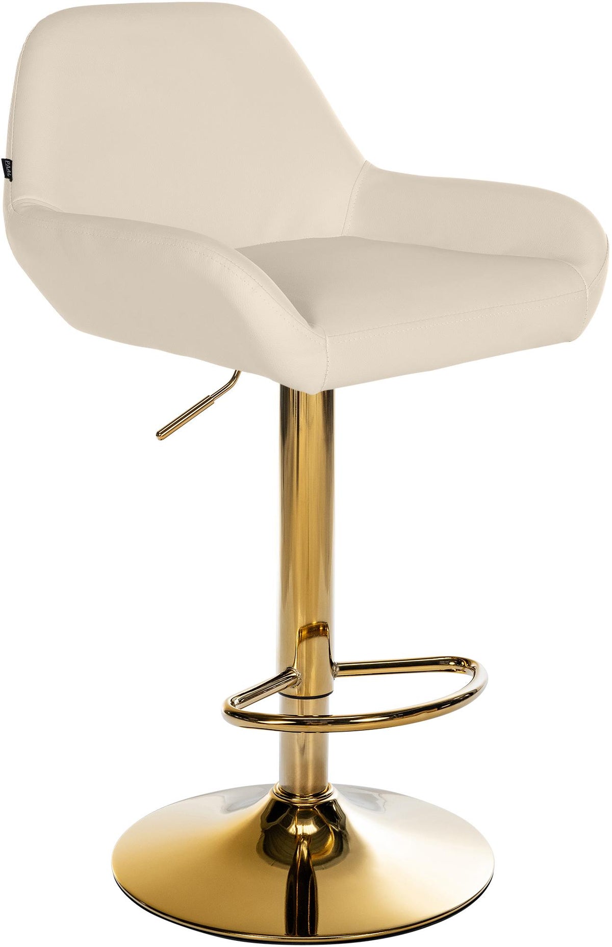 Barhocker Braga Gold Kunstleder - creme