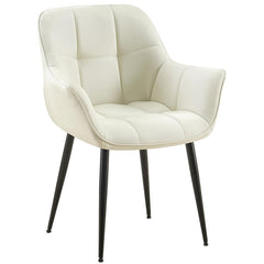 Esszimmerstuhl Roseville Stoff - creme
