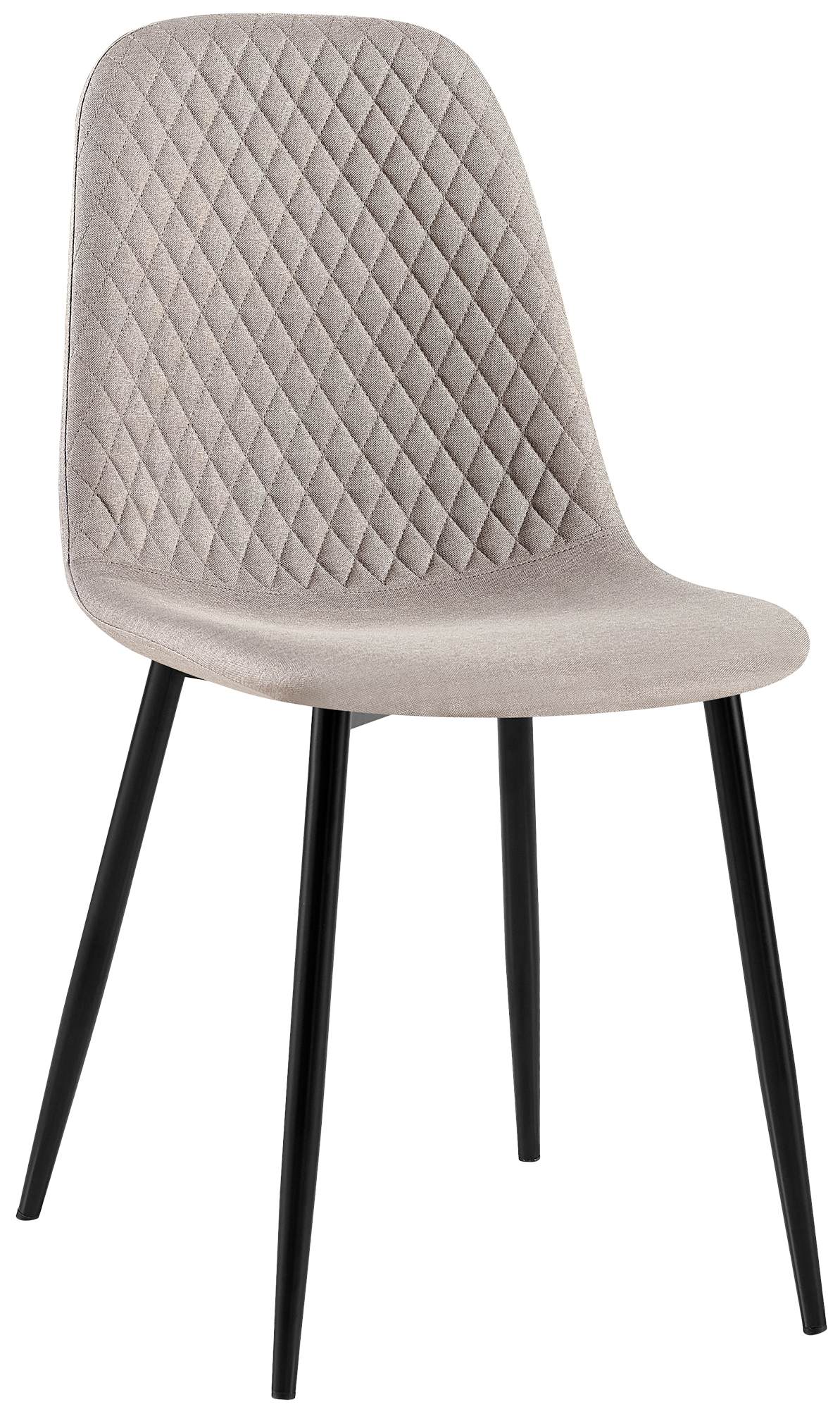Stuhl Giverny Stoff - grau