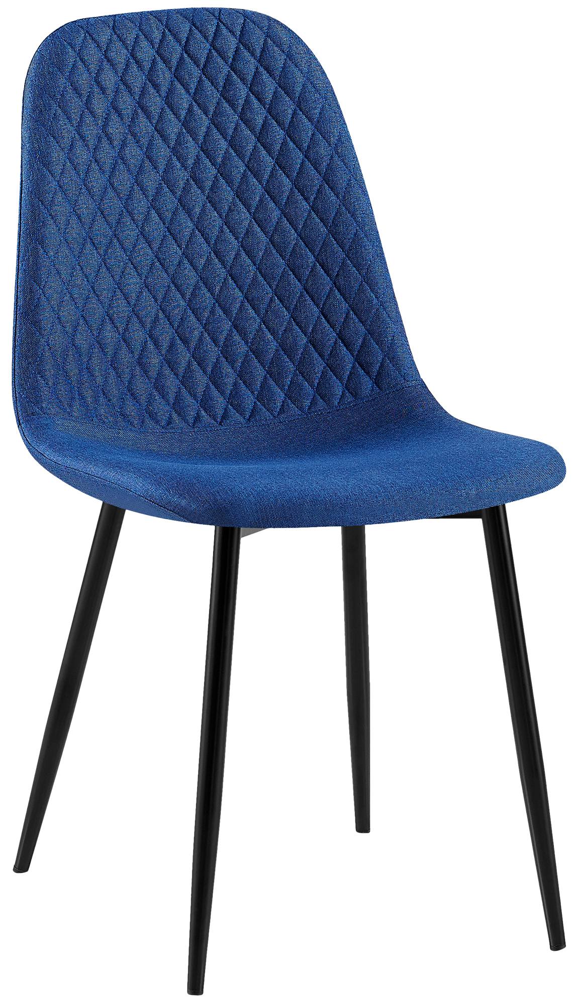 Stuhl Giverny Stoff - blau