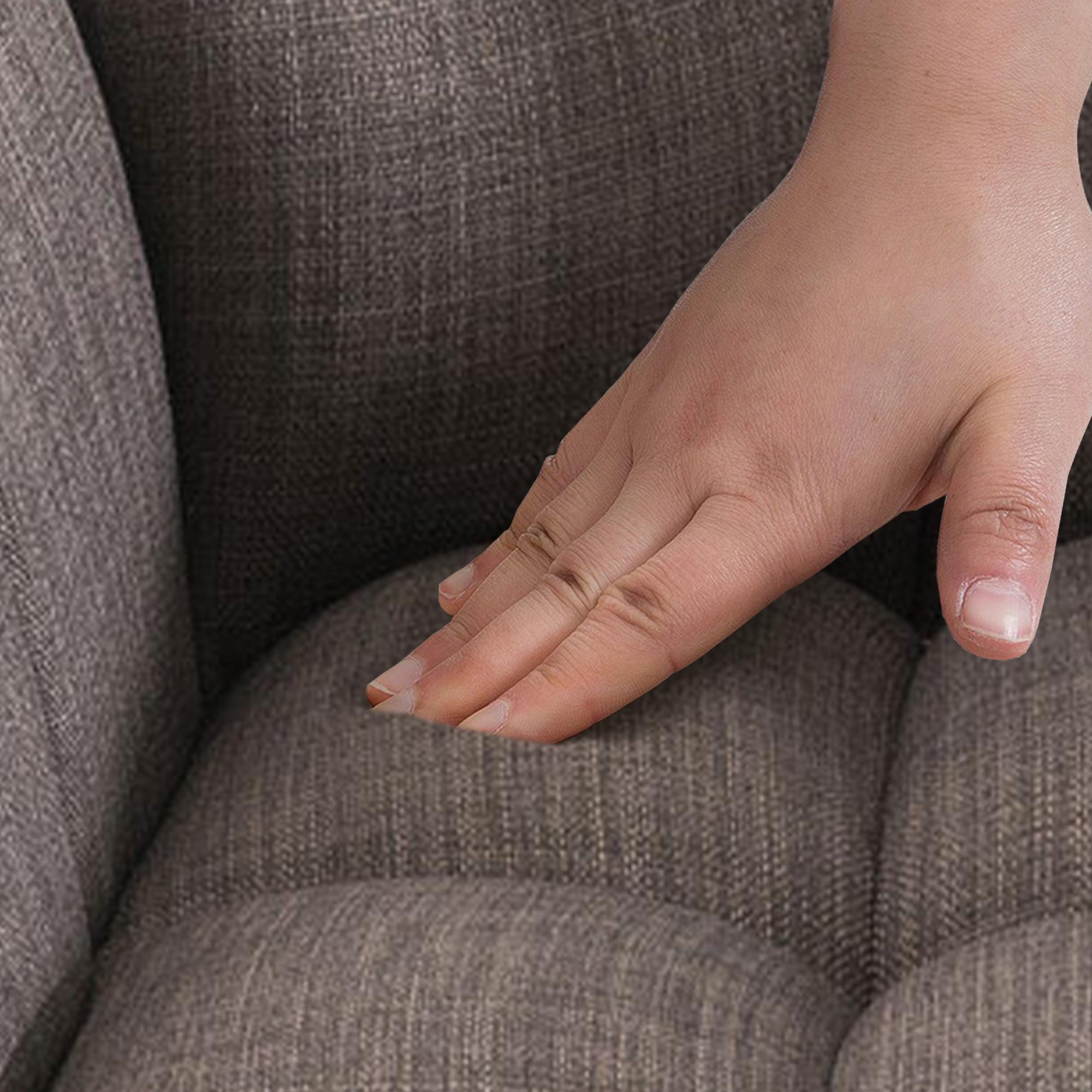 Barhocker Damaso E Stoff mit 4-Fuß Gestell - grau - InfinityMarket