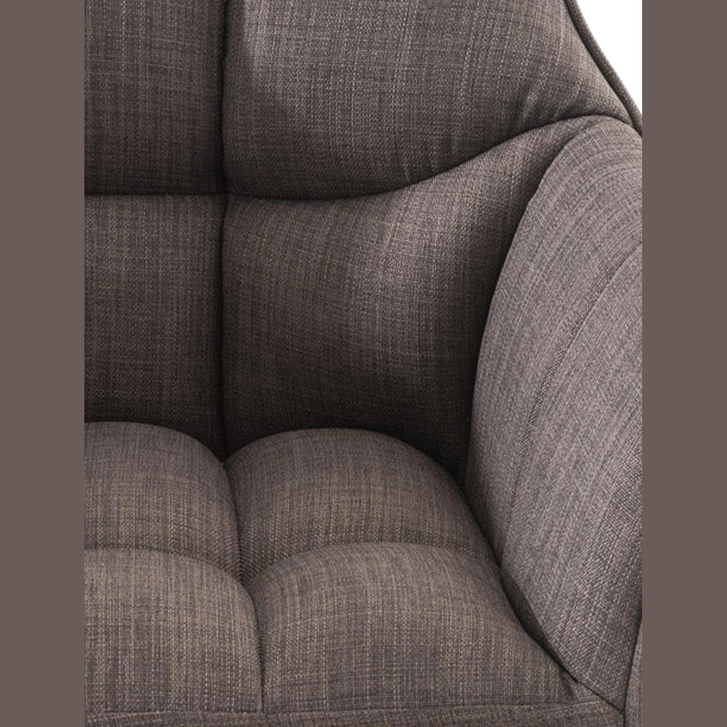 Barhocker Damaso B Stoff mit 4-Fuß Gestell - grau - InfinityMarket