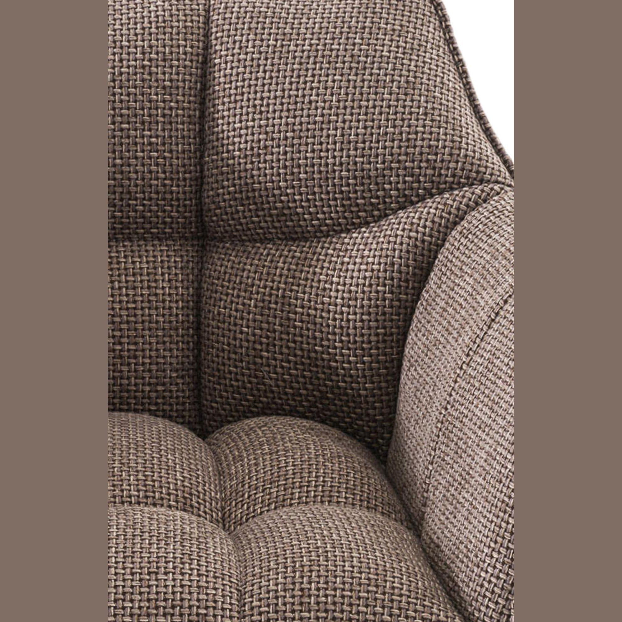 Barhocker Damaso B Stoff mit 4-Fuß Gestell - terrabraun - InfinityMarket