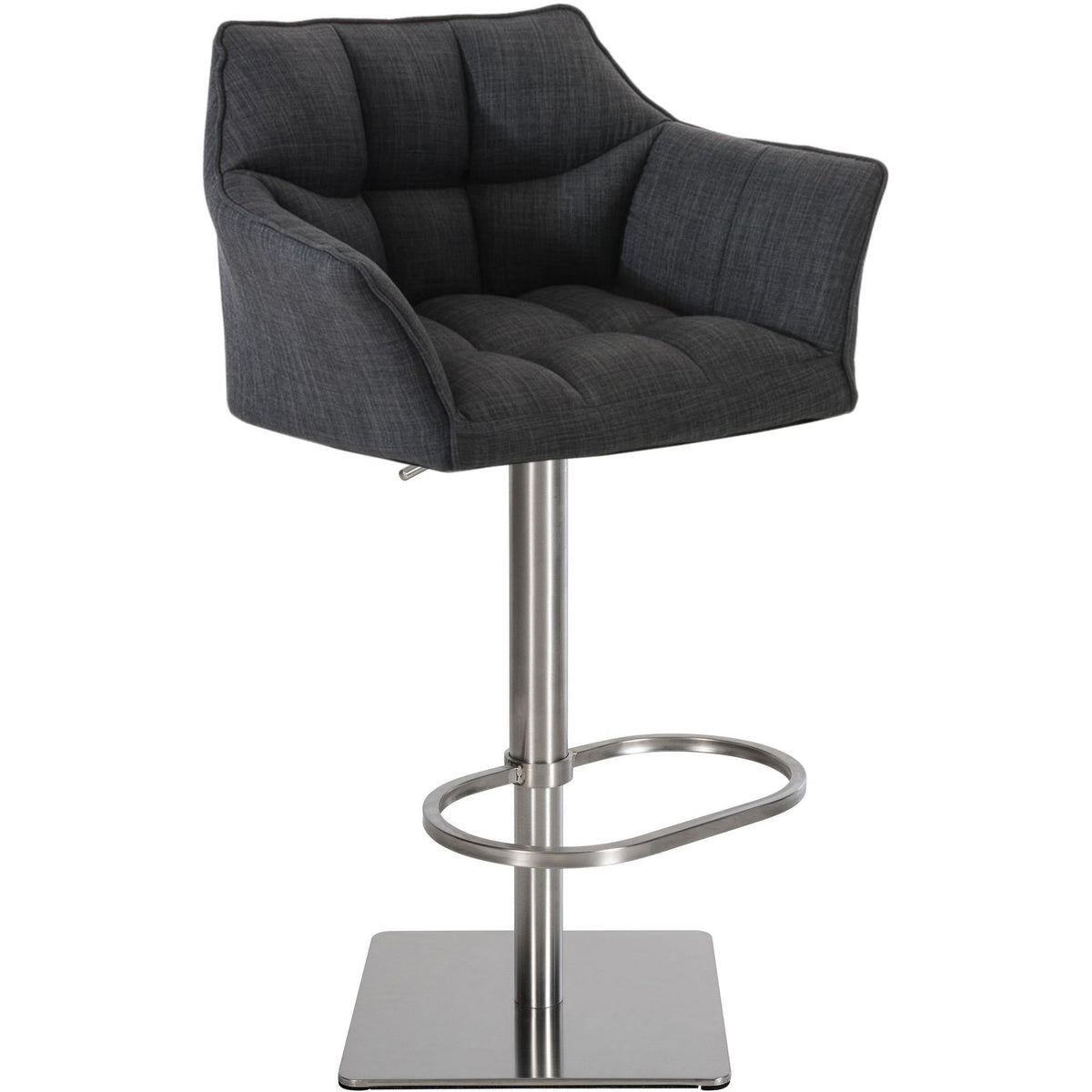 Barhocker Damaso E Stoff - dunkelgrau - InfinityMarket