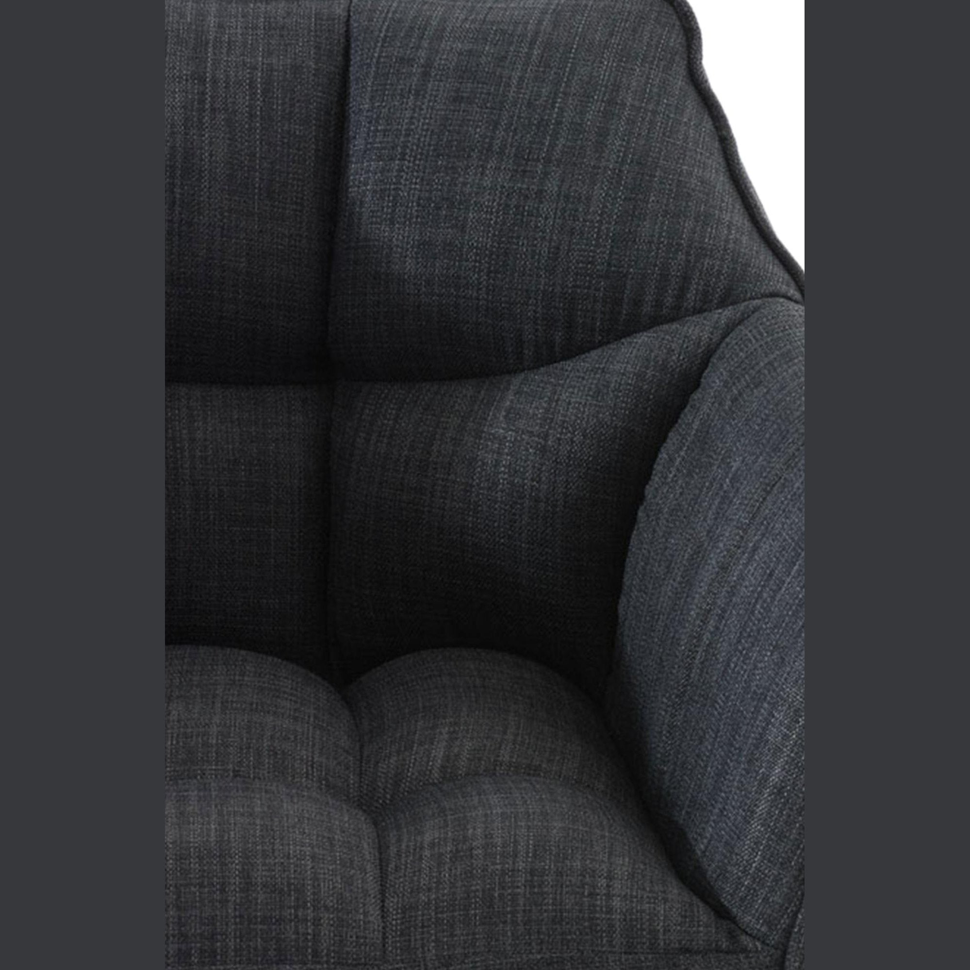 Barhocker Damaso E Stoff - dunkelgrau - InfinityMarket
