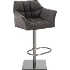 Barhocker Damaso E Stoff - titangrau - InfinityMarket