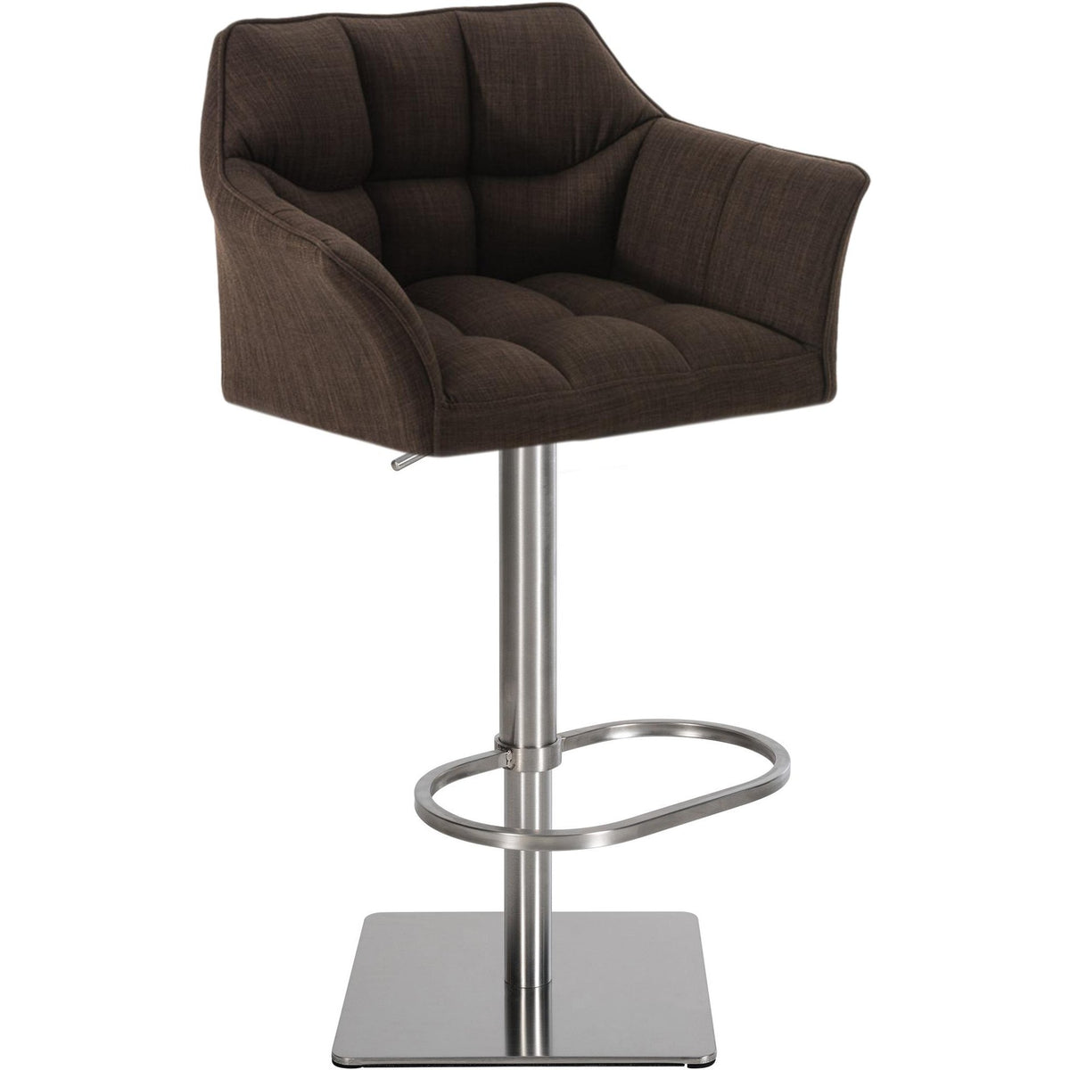 Barhocker Damaso E Stoff - braun - InfinityMarket