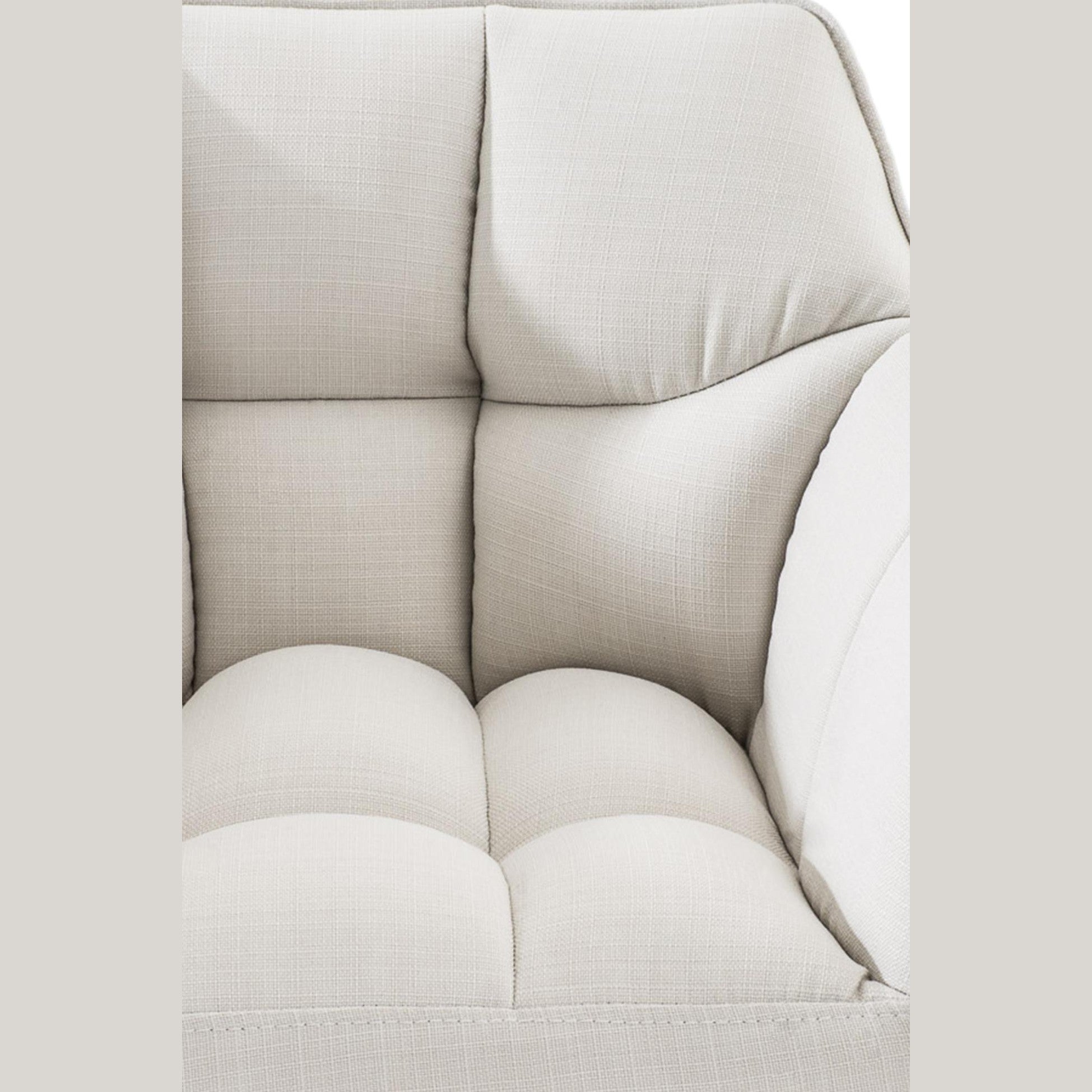 Barhocker Damaso E Stoff - weiß - InfinityMarket