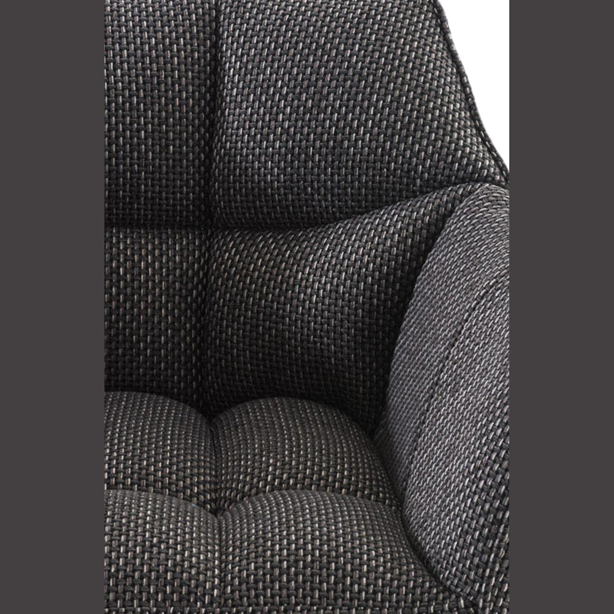Barhocker Damaso B Stoff - titangrau - InfinityMarket
