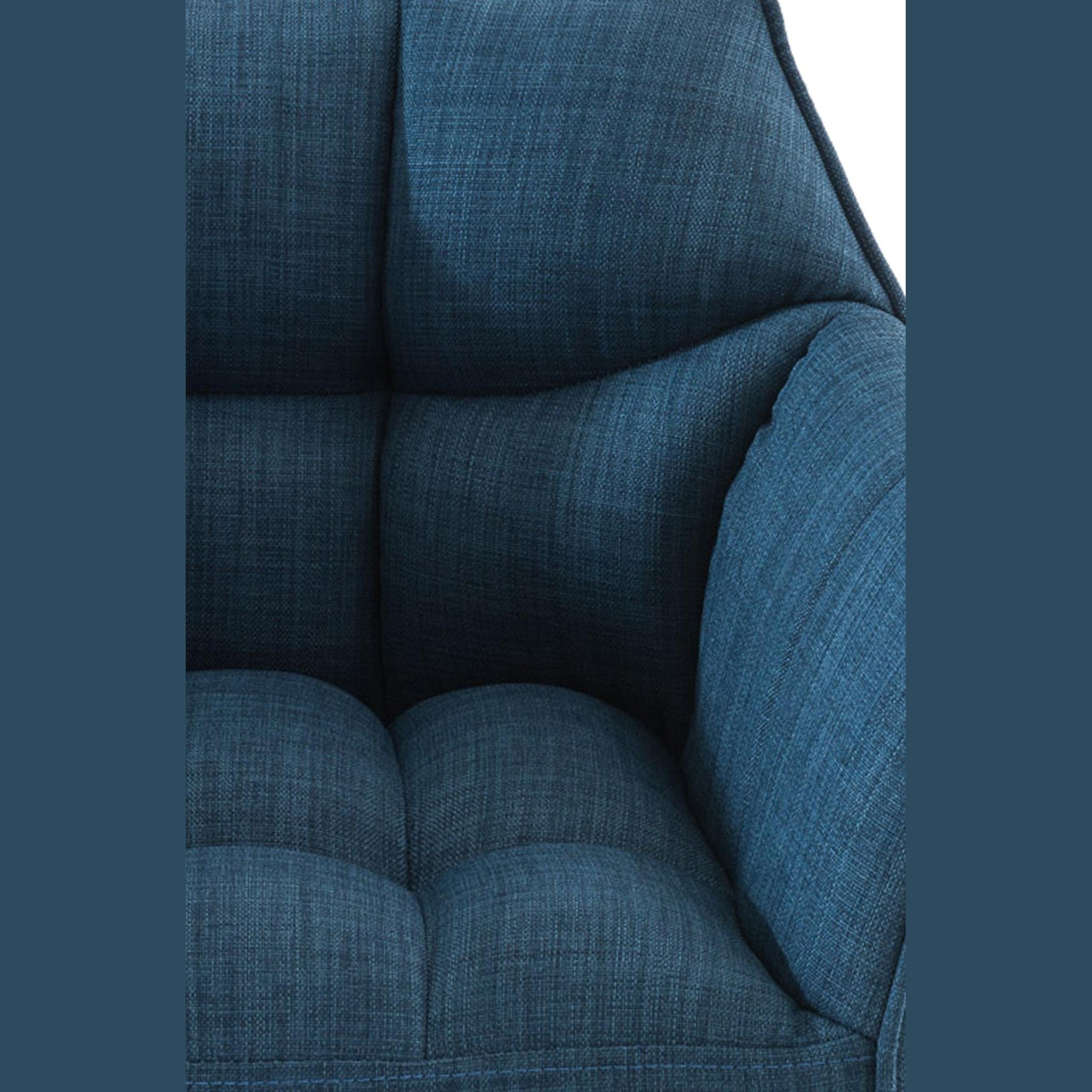 Barhocker Damaso W Stoff - blau - InfinityMarket