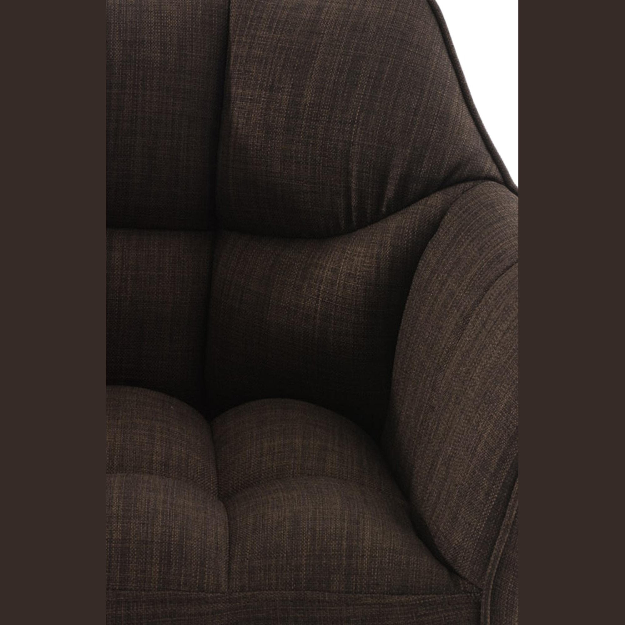 Barhocker Damaso W Stoff - braun - InfinityMarket