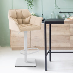 Barhocker Damaso W Stoff - creme - InfinityMarket