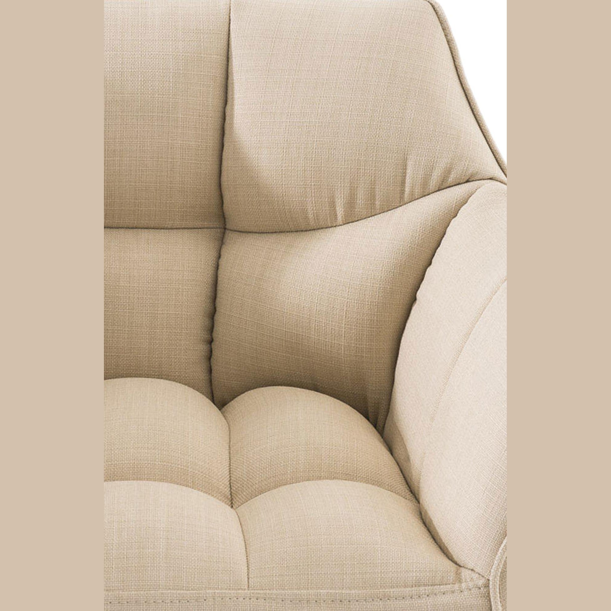 Barhocker Damaso W Stoff - creme - InfinityMarket