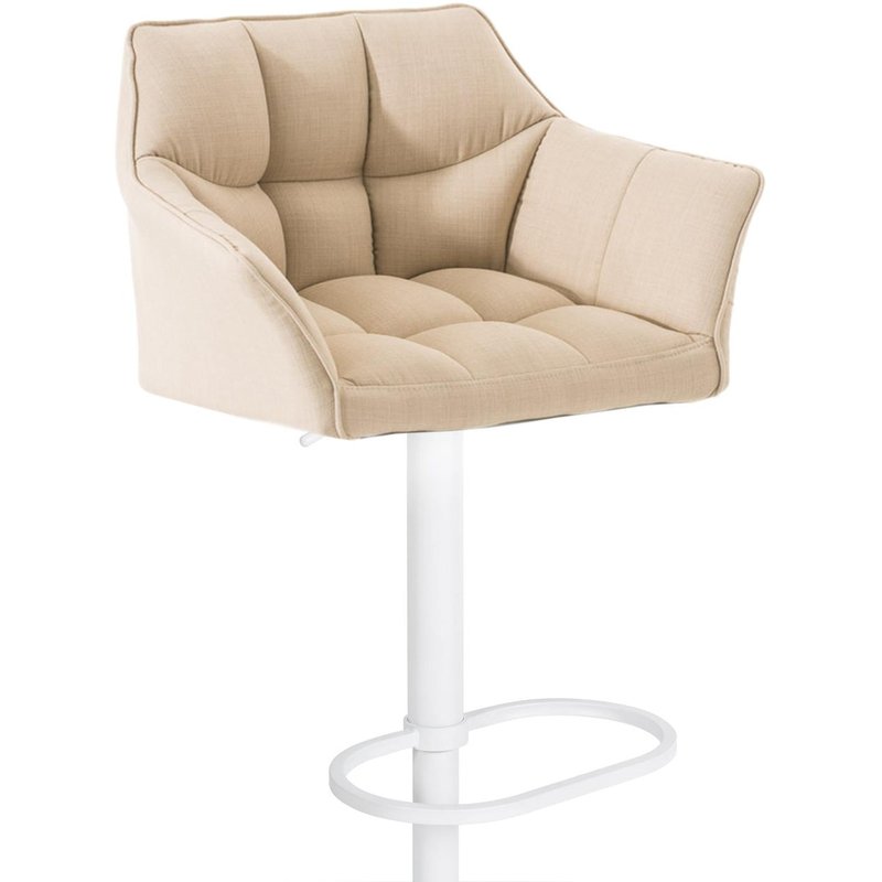 Barhocker Damaso W Stoff - creme - InfinityMarket