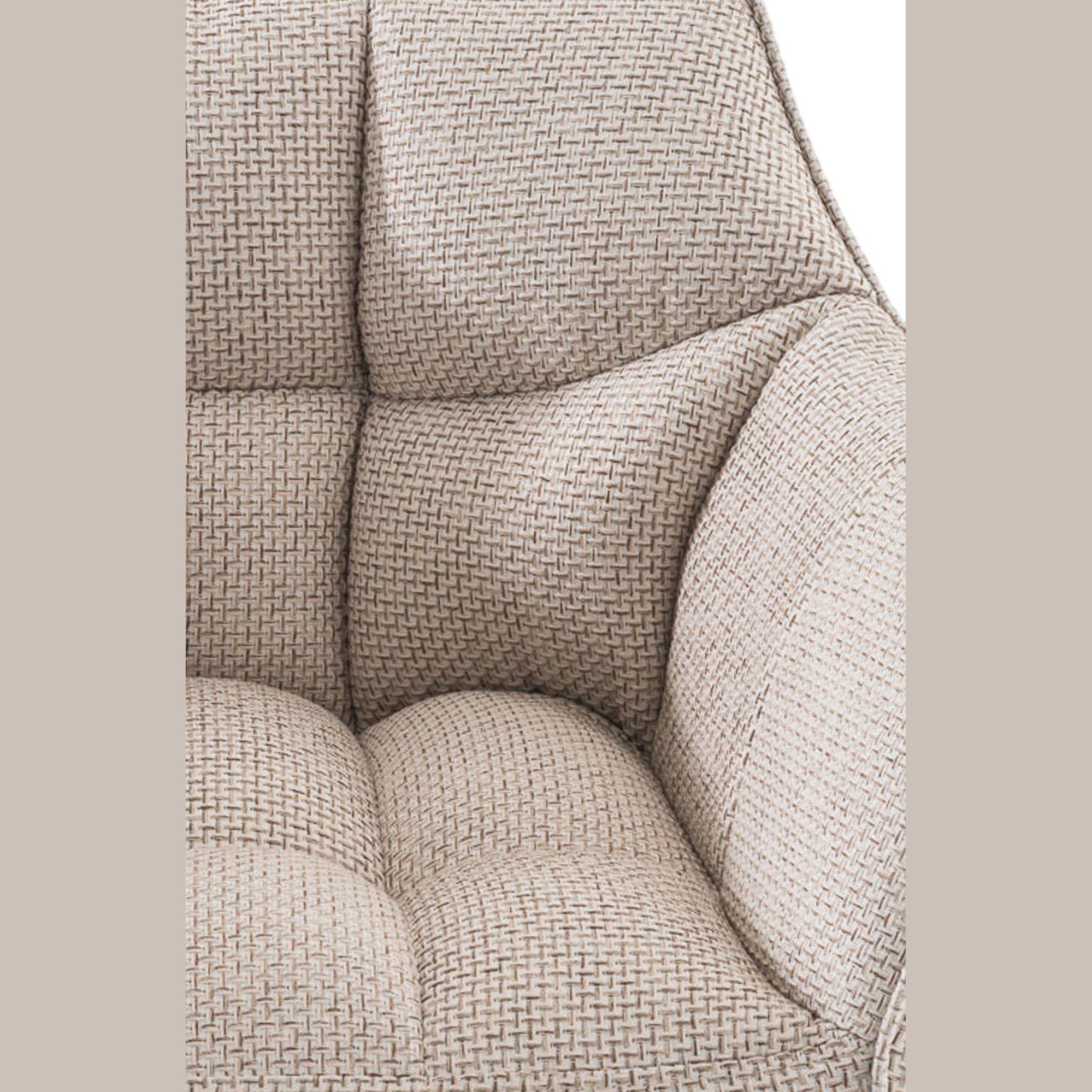 Barhocker Damaso W Stoff - elfenbein - InfinityMarket