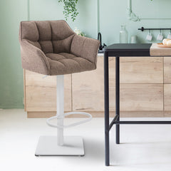 Barhocker Damaso W Stoff - terrabraun - InfinityMarket