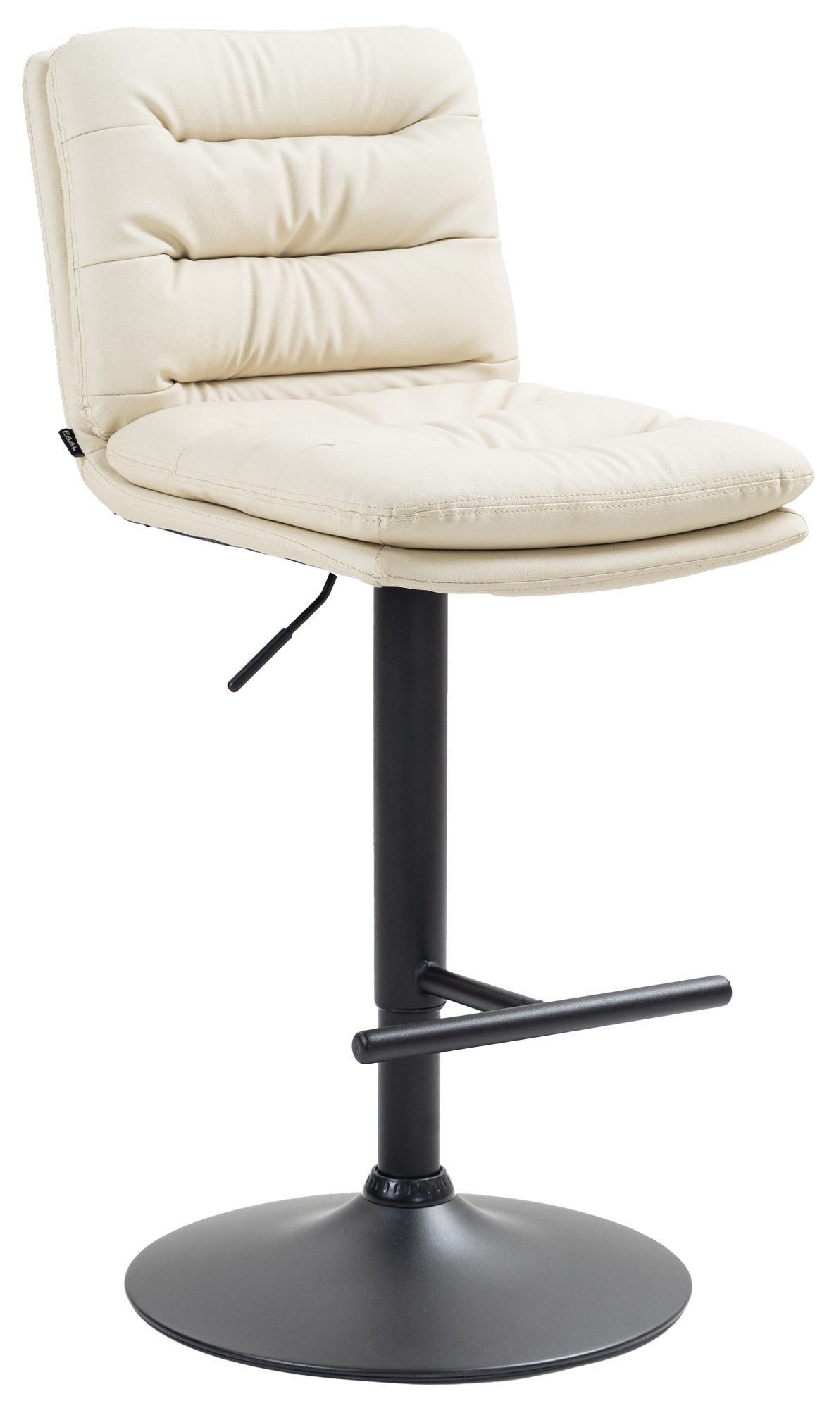 Barhocker Damar Kunstleder schwarz - creme